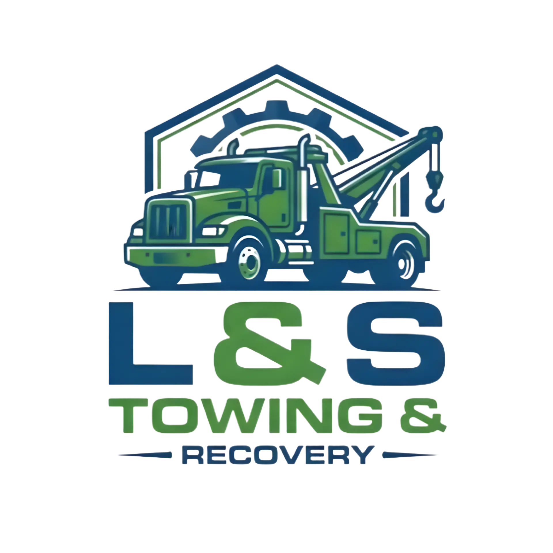 L & S Towing & Recovery logo — tow truck emblem